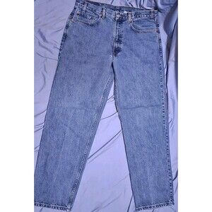 Levi's 550 Size 38x32 (36x32) Blue Straight Leg‎ Med Wash Men's Denim Jeans